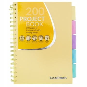 COOLPACK PASTEL KOŁOZESZYT B5 ŻÓŁTY 81360