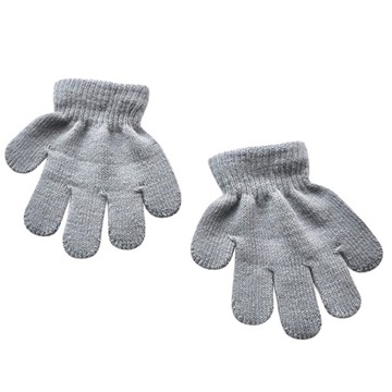 RĘKAWICZKI z dzianiny ZIMOWE 5-palcowe 11CM 1-3LAT