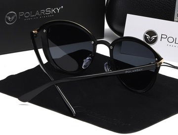 Okulary POLARSKY z polaryzacją UV400 damskie muchy