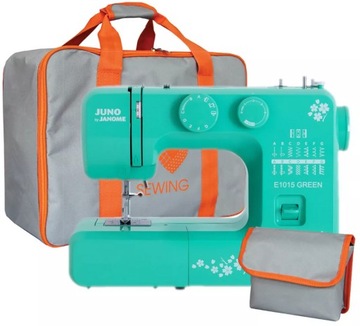 MASZYNA DO SZYCIA JANOME JUNO E1015 GREEN + TORBA