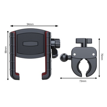 ANTY-WSTRZĄSOWY UCHWYT NA ROWER MOTOR KIEROWNICE , MOŻE OBRACAĆ 360 STOPNIE