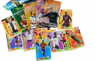 Karty Piłkarskie saszetka kolekcjonerskie 100 kart EURO 2024 10 SASZETEK