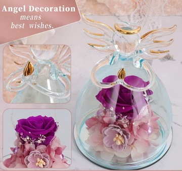 Вечная роза в стекле, светящийся светодиодный подарок на День матери, День Святого Валентина, для женщин