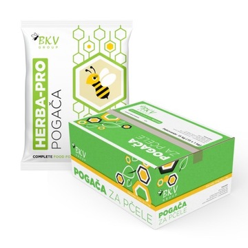 Ciasto dla pszczół, fondant z ziołami, BKV Herba-pro, karton 1kg x 15szt