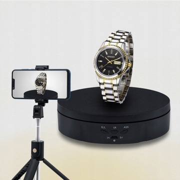 ЭЛЕКТРИЧЕСКИЙ ПОВОРОТНЫЙ СТОЛ USB 360° 145 мм