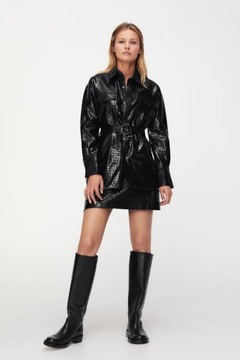 ZARA - czarna koszula sukienka kurtka - M/L