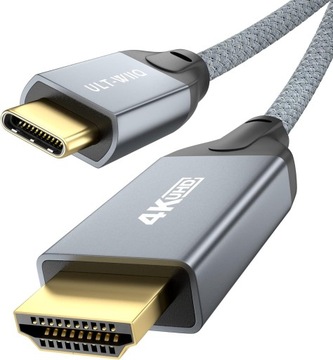 KABEL PRZEWÓD USB TYP C THUNDERBOLT - HDMI 5M OPLOT 4K 60HZ / 2K 120HZ