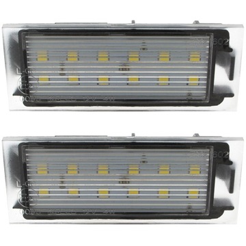 PODŚWIETLENIE TABLICY REJESTRACYJNEJ LED RENAULT MEGANE 2 II LAGUNA 3 III