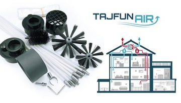 КОМПЛЕКТ ДЛЯ ОЧИСТКИ ВЕНТИЛЯЦИИ И ВОЗОБНОВЛЕНИЯ ТЕПЛА ТАДЖФУНЭЙР НА ВЫСОТЕ 7,2 М СНИЗУ