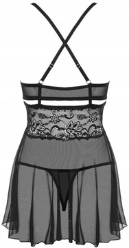 OBSESSIVE 838-BAB-1 ДОЛЛА И СТРИНГИ ЧЕРНЫЕ S/M