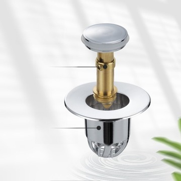 СЛИВНАЯ ПРОБКА ДЛЯ РАКОВИНЫ В ВАННОЙ КОМНАТЕ