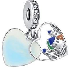 Charms Zawieszka Serce SANTORINI srebro 925
