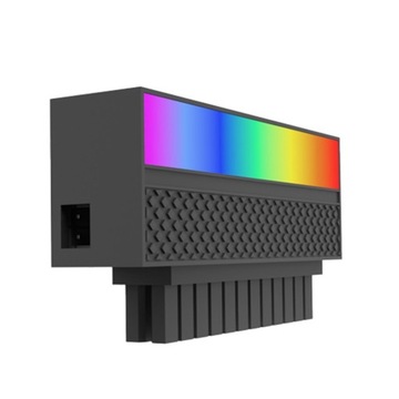 ATX 24 Pin do 90 stopni zasilacz 5V 3Pin ARGB Aur