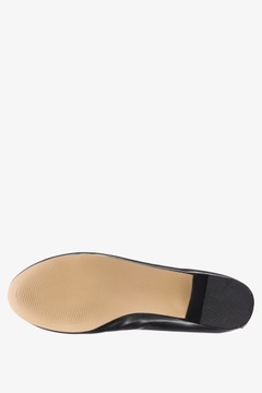 Женские балерины с декоративным цветом удобной кожаная стелька Black R 39