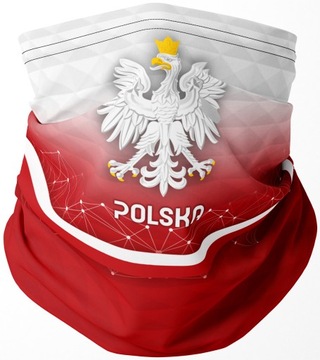 Komin Szalik KIBICA Chusta POLSKA Termoaktywny Polski ANTE Sport