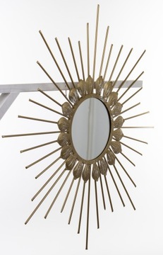 LUSTRO SŁOŃCE ZŁOTY METAL