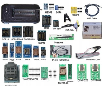 PROGRAMATOR UNIWERSALNY T48 TL866-3G 25 adapterów