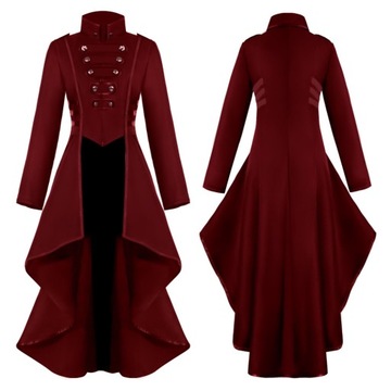 Средневековый винтажный костюм средней длины Хэллоуин