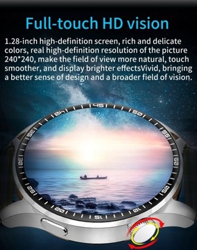 Умные часы с круглым экраном, NFC, Bluetooth-соединение