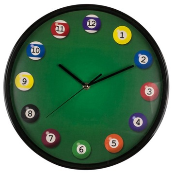 ZEGAR NA ŚCIANĘ - BILLARD SNOOKER GADŻET URODZINY