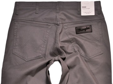 WRANGLER spodnie STRAIGHT regular GRAY trousers TEXAS _ W32 L34