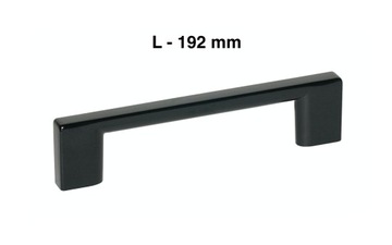 UCHWYT MEBLOWY TECHNO DO MEBLI CZARNY MAT L 192 mm