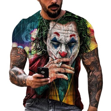 Męska koszulka Rock 2022 Joker z nadrukiem 3D