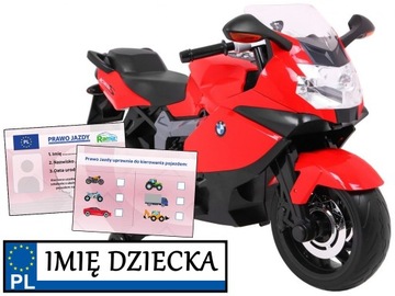 BMW motorek na akumulator DUŻY MOTOR ELEKTRYCZNY dla dzieci + koła EVA