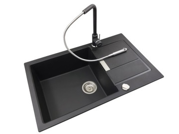 Zlewozmywak Franke S2D 611-78 XL ONYX + bateria SIRIUS L + syfon