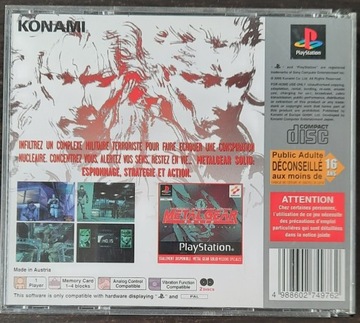 Игра Metal Gear Solid для PS1 PSX