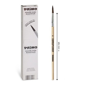 PĘDZELEK OKRĄGŁY DO FARB PLAKATOWYCH PRIMO 240PT8