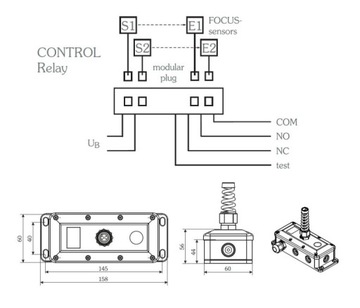 Распределительная коробка FOCUS CONTROL REL, выход NC/NO Witt Sensoric
