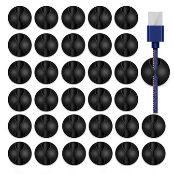 Uchwyty do zarządzania Tidy Clips Desktop Black