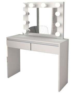 ЗЕРКАЛО ТРУБНОЙ СТОЛИК ДЛЯ МАКИЯЖА С 12 светодиодной ПОДСВЕТКОЙ