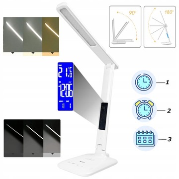 Светодиодная настольная лампа с ЖК-дисплеем