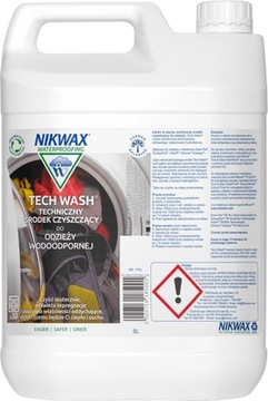 Nikwax TECH WASH 5L mydło płyn pranie czyszcenie odzieży namiotów plecaków