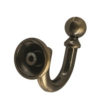 HACZYK metalowy 45mm do upinania firan ZŁOTO ANTYK