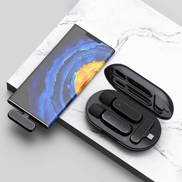 Портативный беспроводной петличный микрофон DSP с автоматическим подключением Plug Play 2