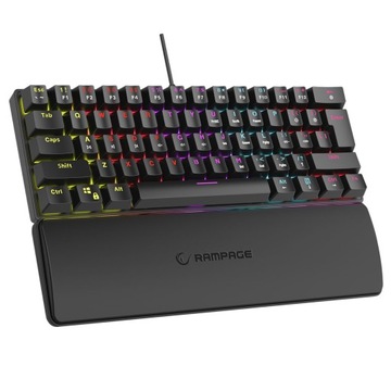 Klawiatura Rampage PLOWER K60 RGB Black Red Switch