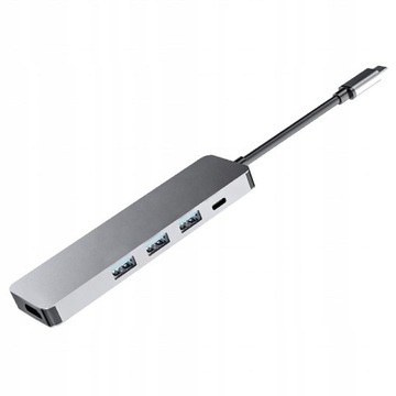 АДАПТЕР USB C HUB MACBOOK AIR PRO M1 M2 M3 ДОК-СТАНЦИЯ HDMI USB 5 в 1 PD