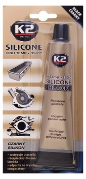 K2 SILIKON CZARNY WYSOKOTEMPERATUROWY do 350C 85g
