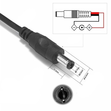 Удлинительный кабель питания постоянного тока, 10 м, 5,5/2,1 мм