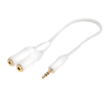 Kabel Adapter Mini Jack 3,5 mm Wtyk - 2 x Mini Jack 3,5 mm Gniazda Vivanco