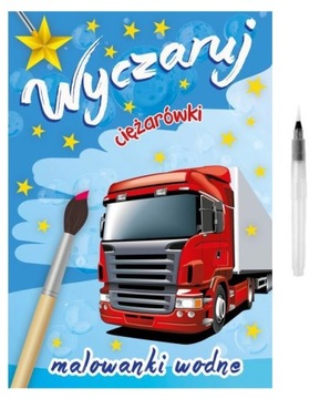 Wyczaruj ciężarówki Malowanki wodne GRATIS pędzel