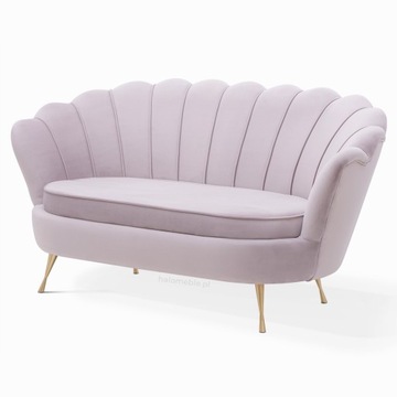 Sofa tapicerowana Muszelka SHELL glamour 3 osobowa