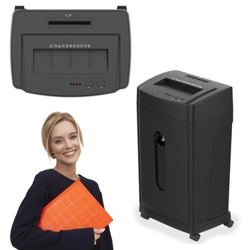 NISZCZARKA DO PAPIERU PŁYT CD KART PLASTIKOWYCH ochrona P-4 kosz 30 litrów