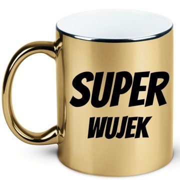 Kubek złoty prezent dla wujka, wujek