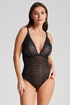 Czarne koronkowe body damskie Gatta Siena Black rozmiar 85B