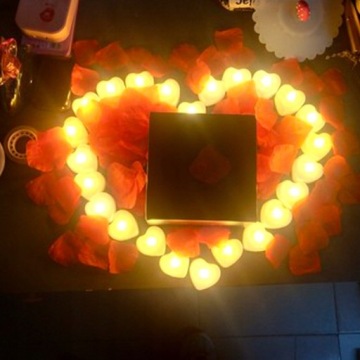 СВЕЧА ЭЛЕКТРИЧЕСКАЯ СВЕТОДИОДНАЯ ВСТАВКА, СВЕТЯЩЕЕ ПЛАМЯ СЕРДЦА