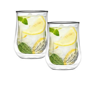 Zestaw 2szklanek z podwójną ścianką Diamante 300ml